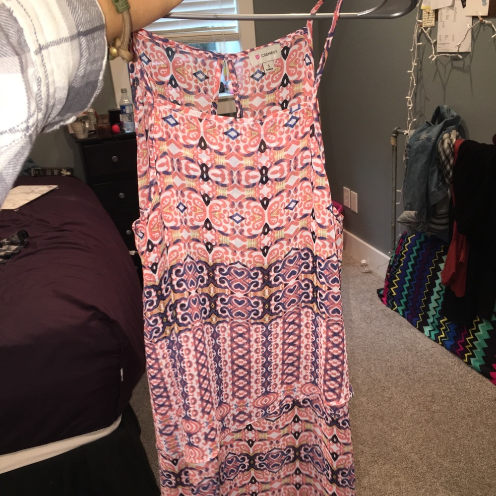 chiffon tunic tank